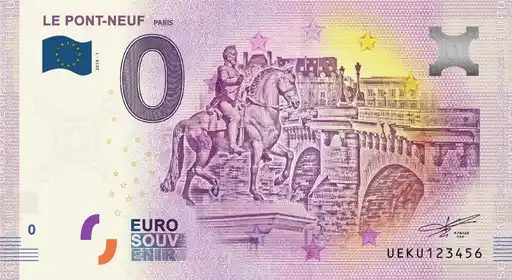 Billete de 0€ LE PONT-NEUF PARIS