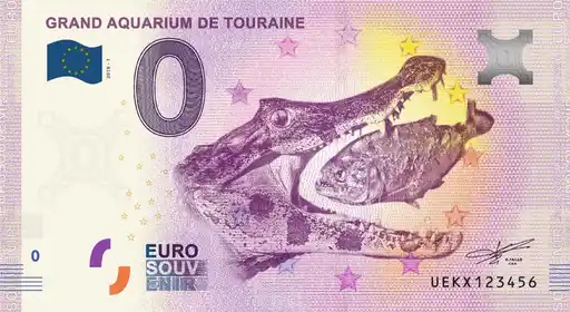 Banconota da 0€ GRAND AQUARIUM DE TOURAINE