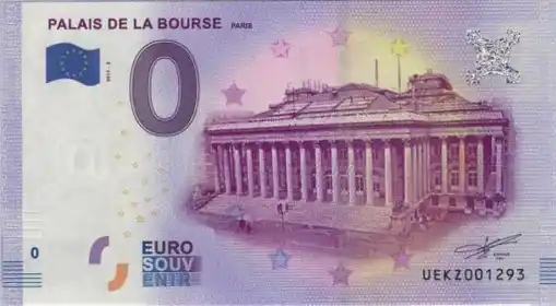0€-Schein PALAIS DE LA BOURSE - PARIS