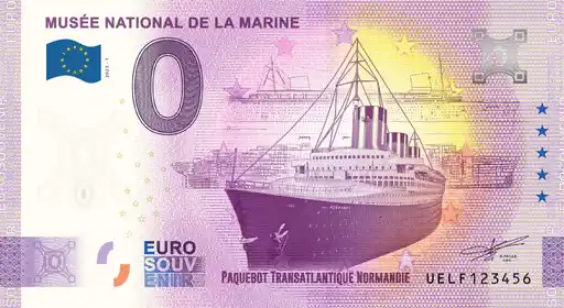 Billete de 0€ MUSÉE NATIONAL DE LA MARINE