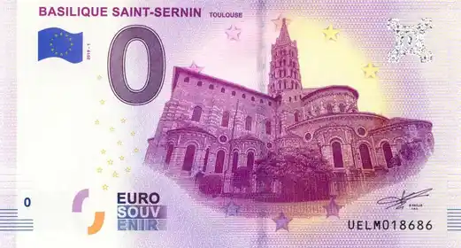 Banconota da 0€ BASILIQUE SAINT-SERNIN TOULOUSE