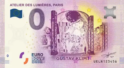 Banconota da 0€ ATELIER DES LUMIÈRES