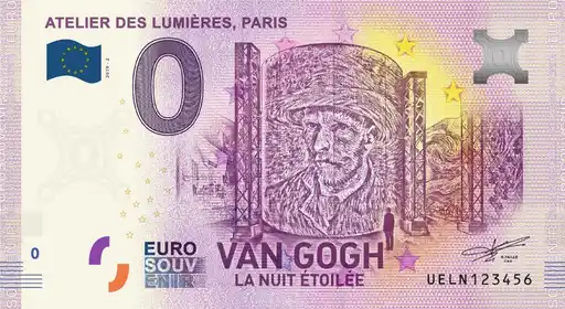 Billete de 0€ ATELIER DES LUMIÈRES