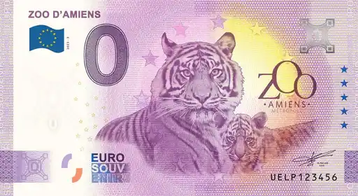 0€ banknote ZOO D'AMIENS