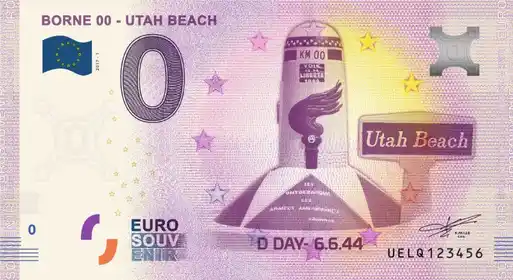 0€-Schein BORNE 00 - UTAH BEACH