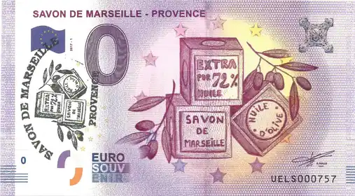 Billet 0€ SAVON DE MARSEILLE - PROVENCE