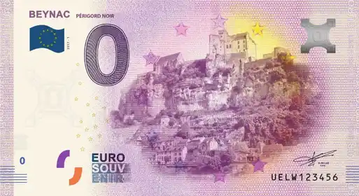 Billete de 0€ BEYNAC PÉRIGORD NOIR