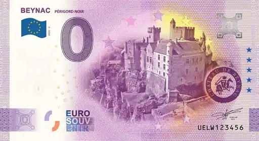 Billete de 0€ BEYNAC PÉRIGORD NOIR