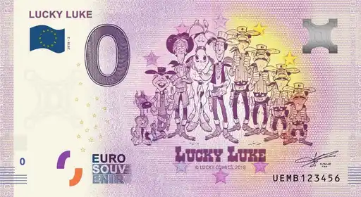 Billete de 0€ LUCKY LUKE