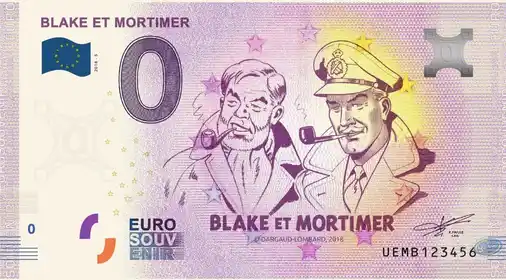 Banconota da 0€ BLAKE ET MORTIMER