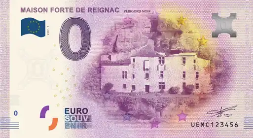 Banconota da 0€ MAISON FORTE DE REIGNAC PÉRIGORD NOIR