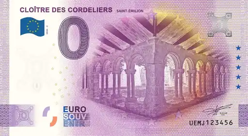 Billete de 0€ CLOÎTRE DES CORDELIERS
