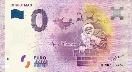 0€ banknote CHRISTMAS