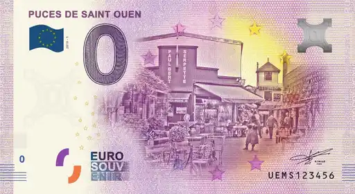 0€ banknote PUCES DE SAINT-OUEN