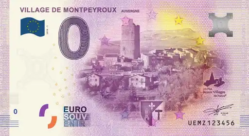 0€ banknote VILLAGE DE MONTPEYROUX AUVERGNE