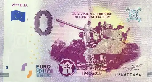 0€ banknote 2ème D.B.