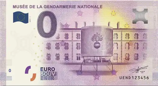 Billet 0€ MUSÉE DE LA GENDARMERIE NATIONALE