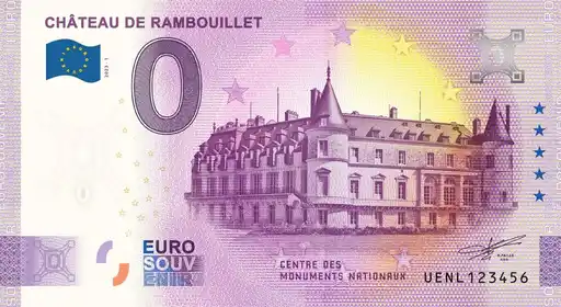 0€-Schein CHÂTEAU DE RAMBOUILLET