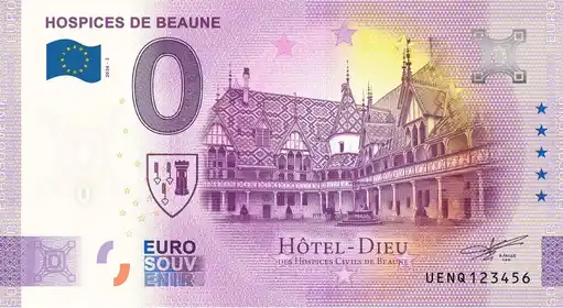 Billete de 0€ HOSPICES DE BEAUNE HÔTEL- DIEU DES HOSPICES CIVILS DE BEAUNE