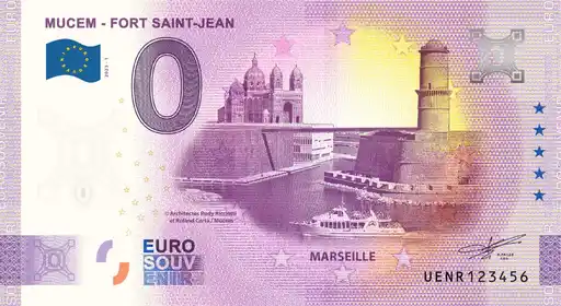 Banconota da 0€ MUCEM - FORT SAINT-JEAN