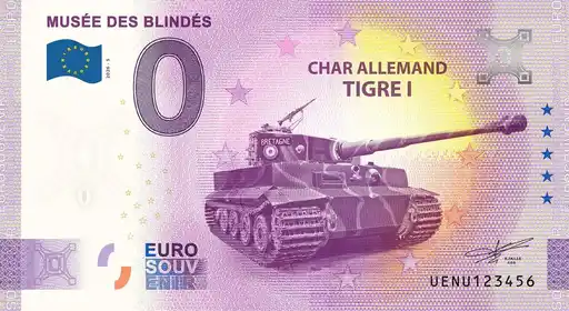 0€-Schein MUSÉE DES BLINDÉS