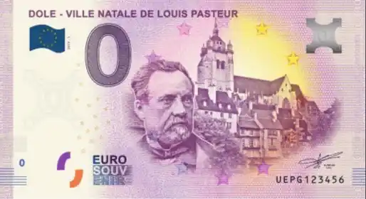 0€ banknote DOLE - VILLE NATALE DE LOUIS PASTEUR