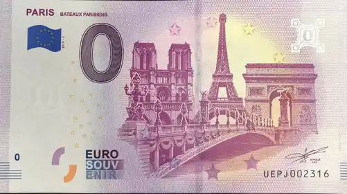 Billete de 0€ PARIS BATEAUX PARISIENS