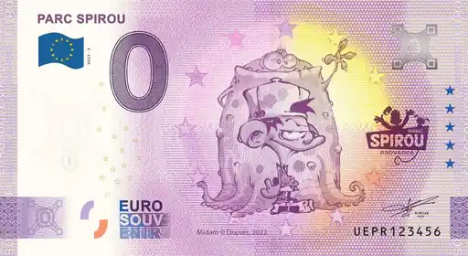 Banconota da 0€ PARC SPIROU