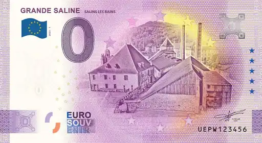 0€ banknote GRANDE SALINE SALINS LES BAINS