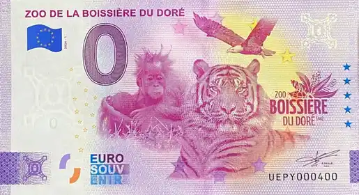 Billete de 0€ ZOO DE LA BOISSIÈRE DU DORÉ