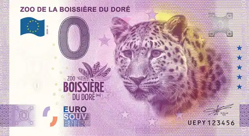 0€ banknote ZOO DE LA BOISSIÈRE DU DORÉ