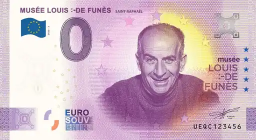 0€-Schein MUSÉE LOUIS :-DE FUNÈS SAINT-RAPHAËL