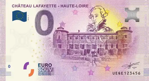 Banconota da 0€ CHÂTEAU LAFAYETTE - HAUTE-LOIRE