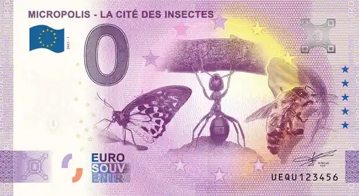 Banconota da 0€ MICROPOLIS - LA CITÉ DES INSECTES