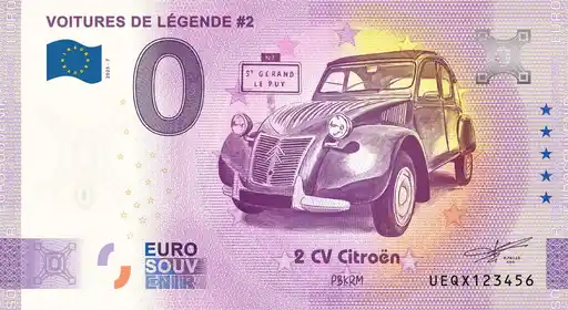 0€-Schein VOITURES DE LÉGENDE #2