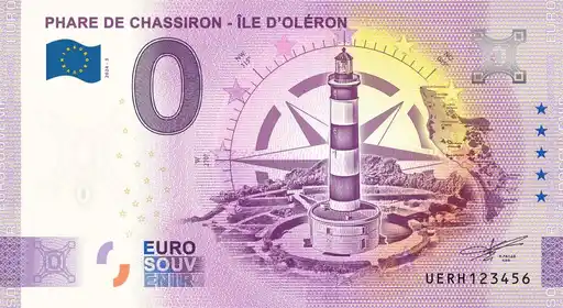 0€ banknote PHARE DE CHASSIRON - ÎLE D'OLERON