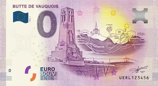 Banconota da 0€ BUTTE DE VAUQUOIS