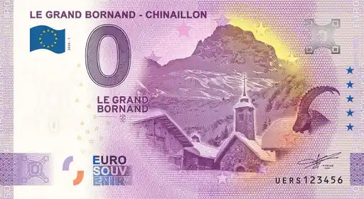 Banconota da 0€ LE GRAND BORNAND - CHINAILLON