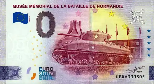 0€-Schein MUSÉE MEMORIAL DE LA BATAILLE DE NORMANDIE