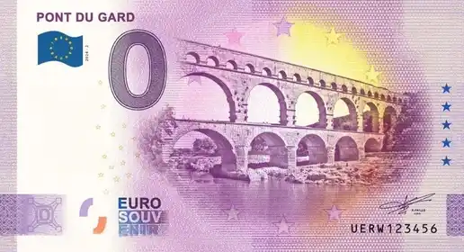 0€ banknote PONT DU GARD