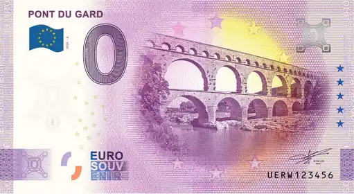 Banconota da 0€ PONT DU GARD