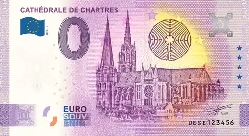Billete de 0€ CATHÉDRALE DE CHARTRES