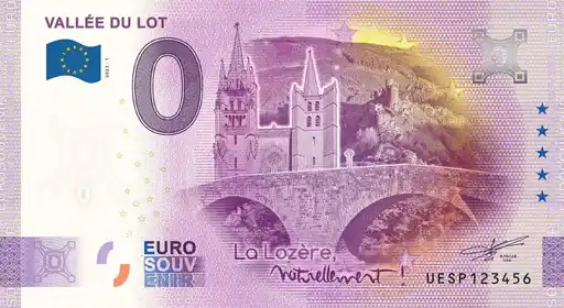 Banconota da 0€ VALLEE DU LOT