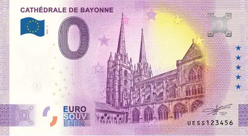 0€-Schein CATHÉDRALE DE BAYONNE