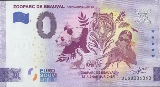 0€-Schein ZOOPARC DE BEAUVAL SAINT AIGNAN SUR CHER