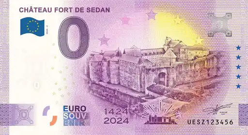 0€-Schein CHÂTEAU FORT DE SEDAN 1424-2024