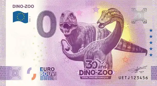 0€ banknote DINO-ZOO