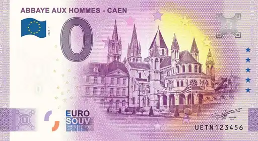 0€-Schein ABBAYE AUX HOMMES - CAEN