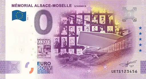0€-Schein MEMORIAL D'ALSACE-MOSELLE SCHIRMECK