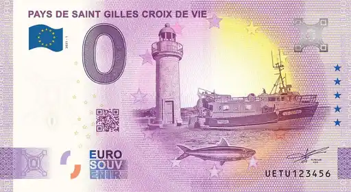 Banconota da 0€ PAYS DE SAINT GILLES CROIX DE VIE